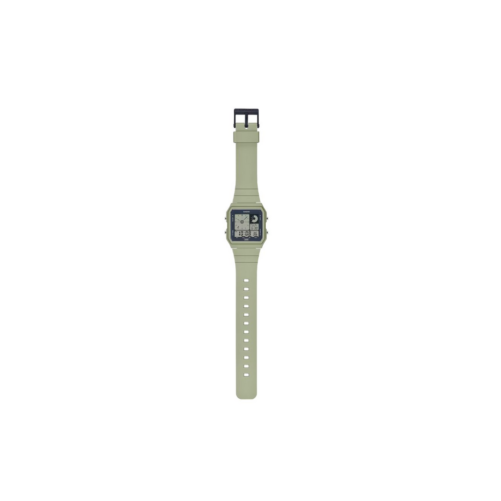 Casio Unisex Vintage Pop Digital Khaki Resin Band Watch