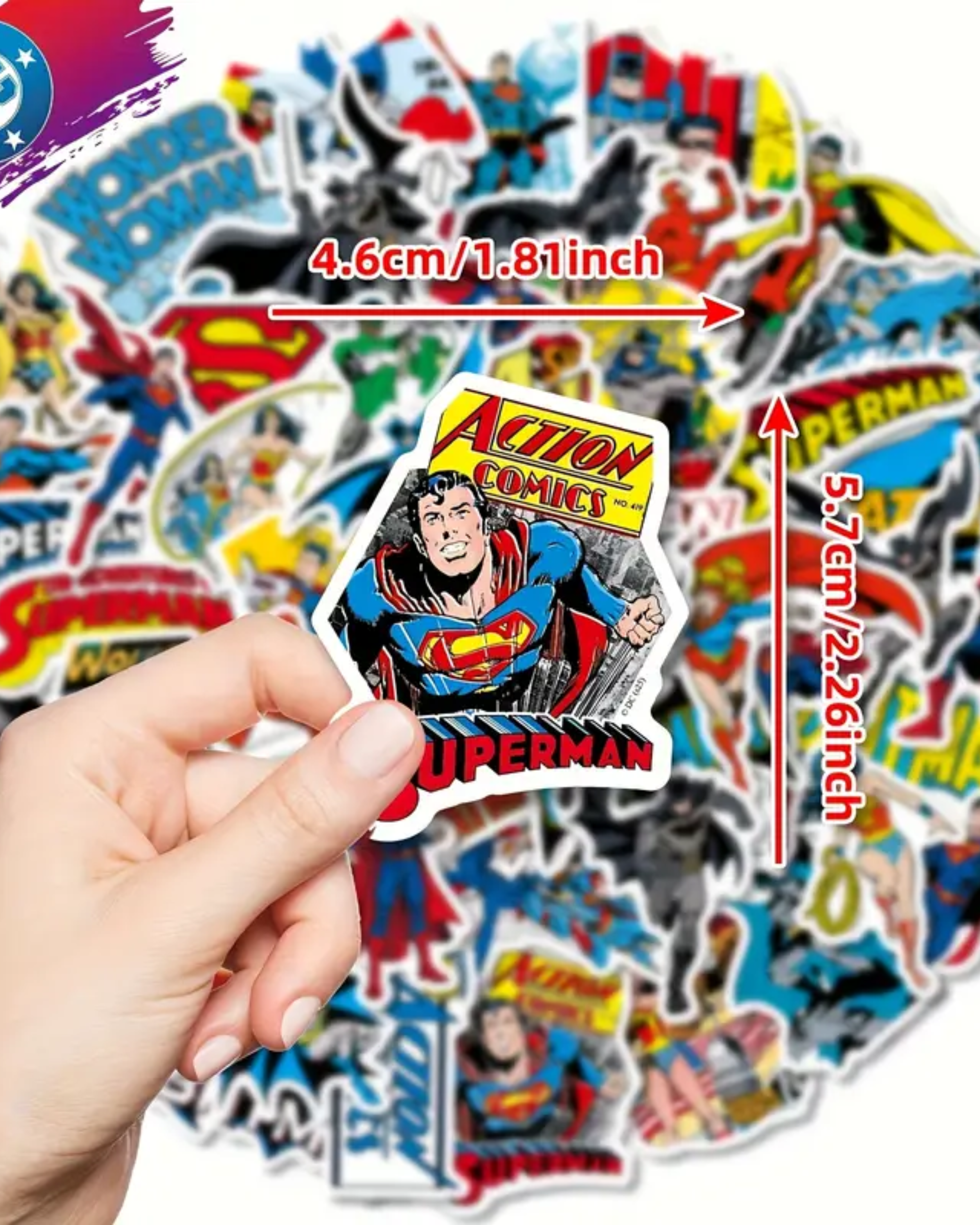 Justice League Cartoon Stickers