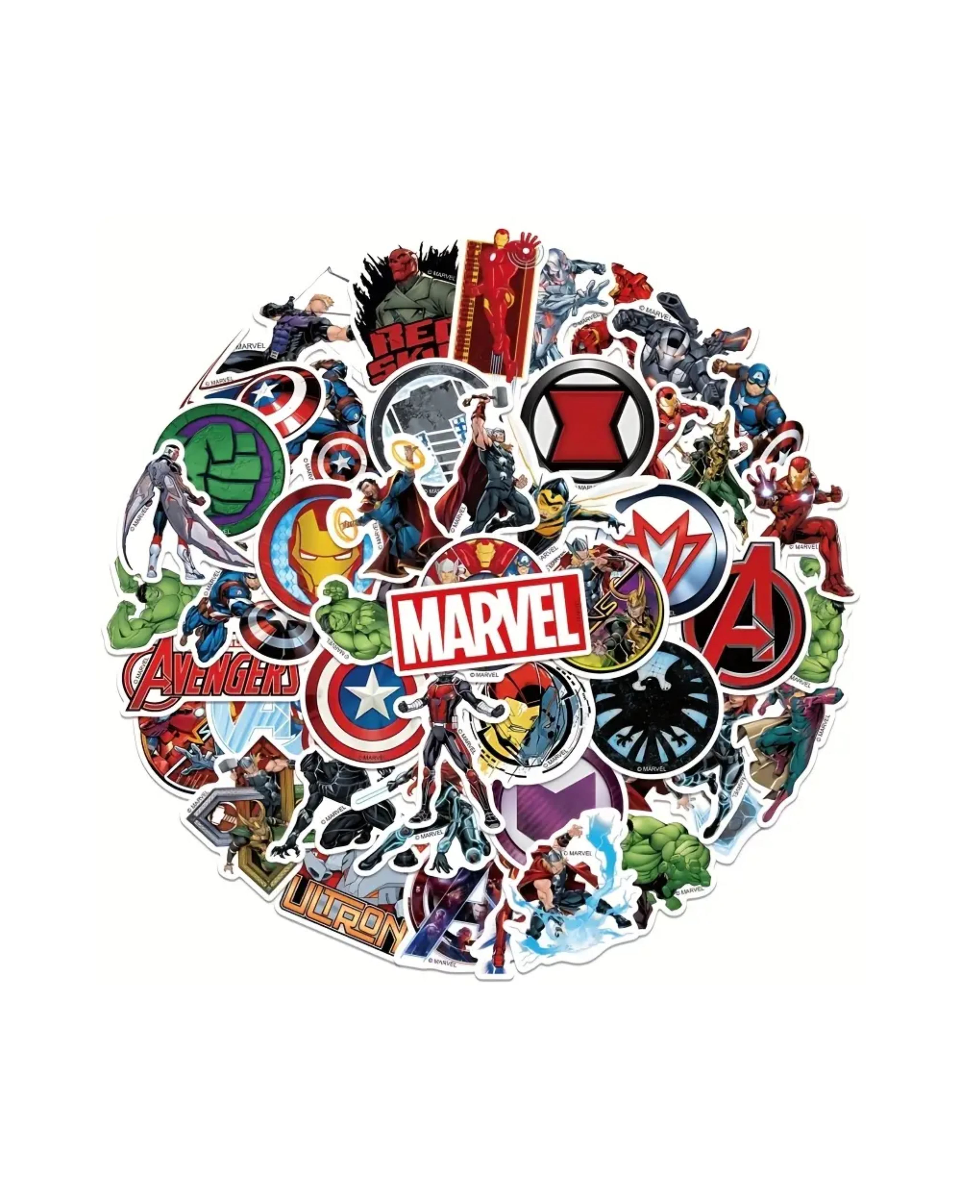 Superhero Stickers - Iron for Man, Hulk, Venom & More