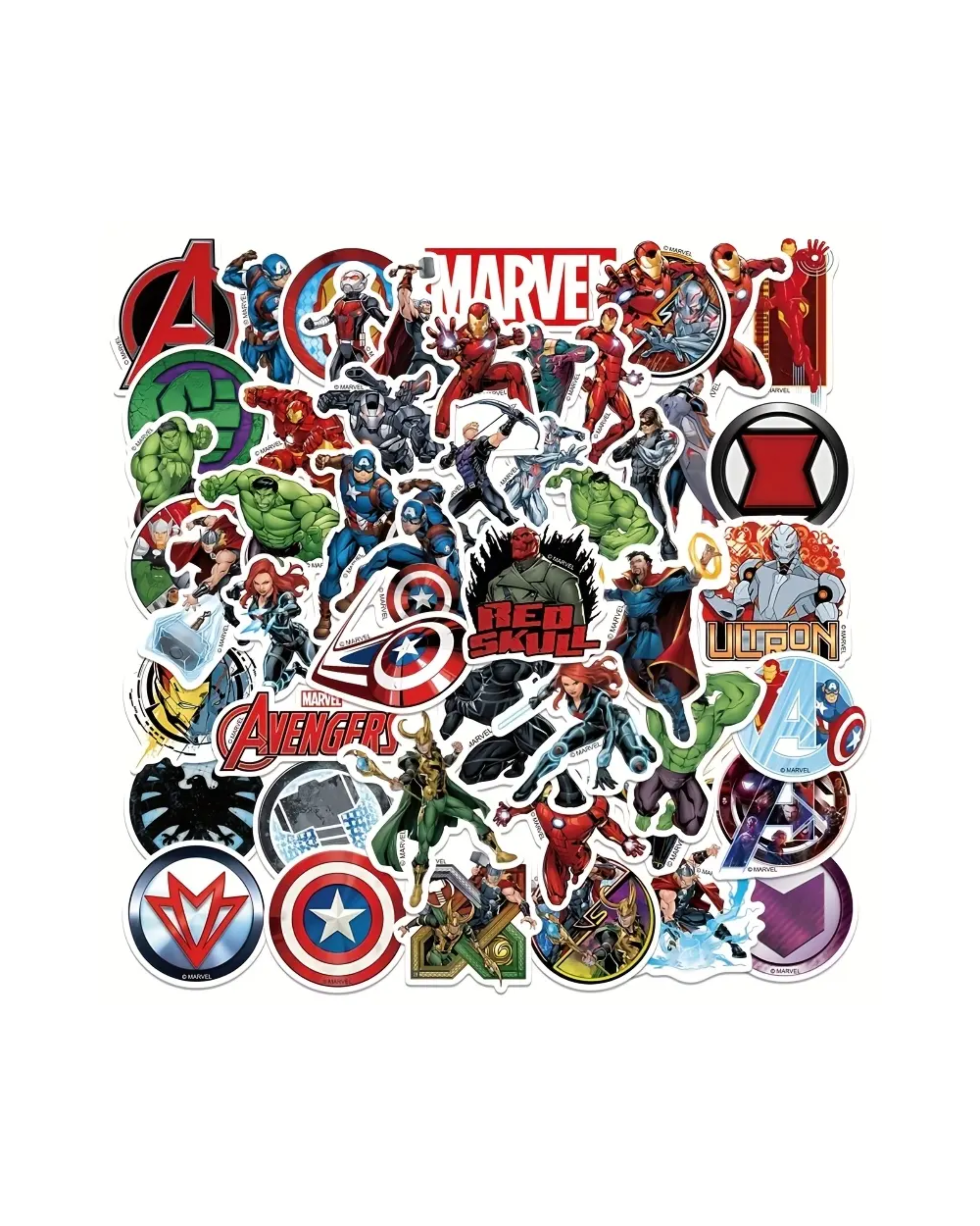 Superhero Stickers - Iron for Man, Hulk, Venom & More