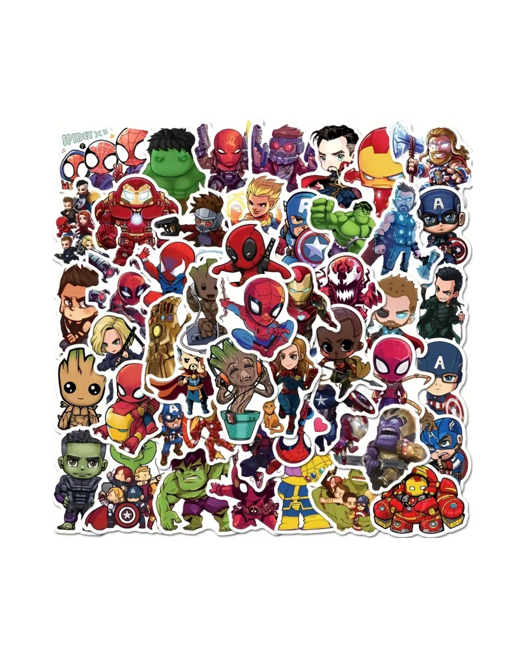 Superheroes Stickers - Deadpool, Venom