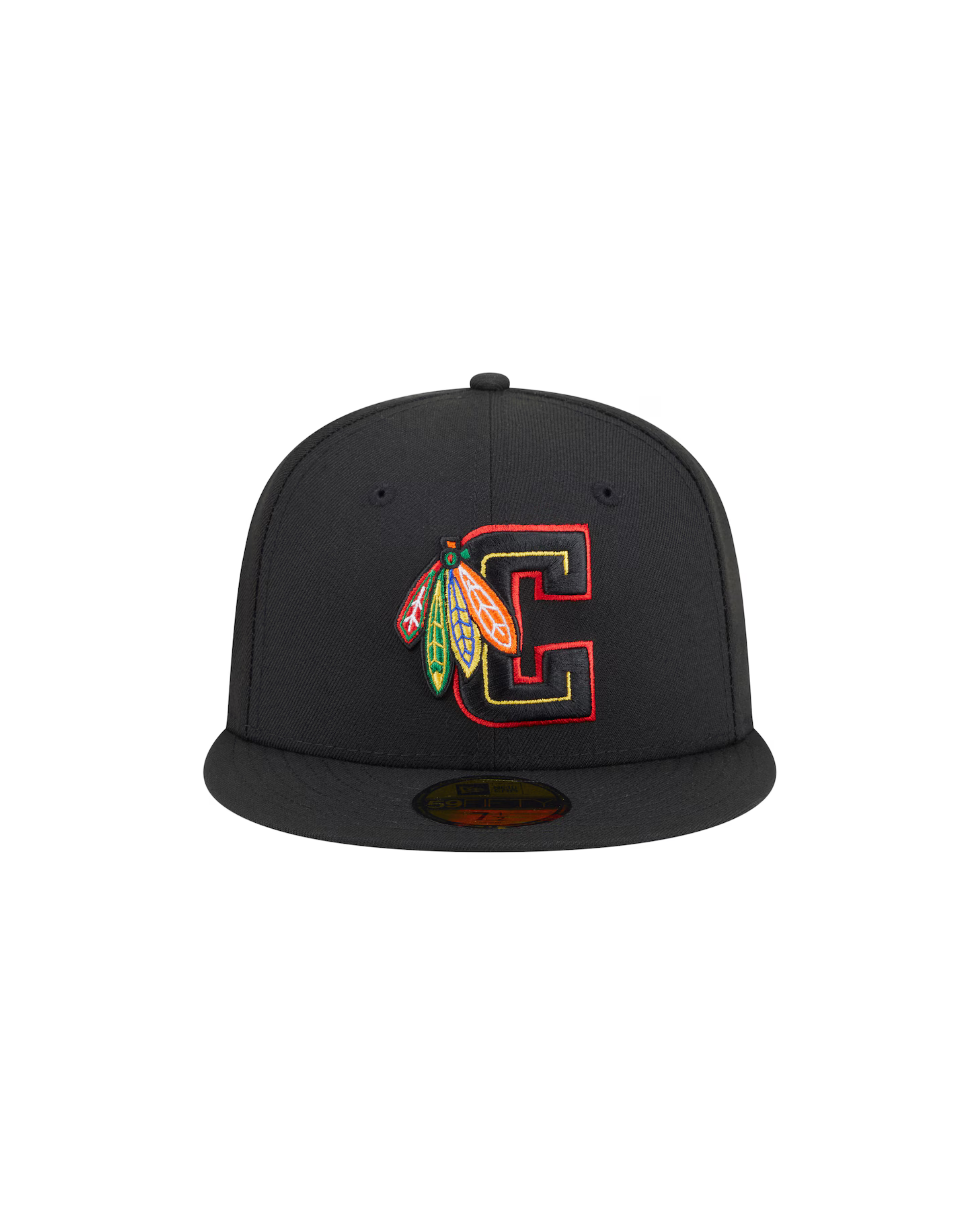Chicago Blackhawks New Era Deceptor 59FIFTY Fitted Hat - Black