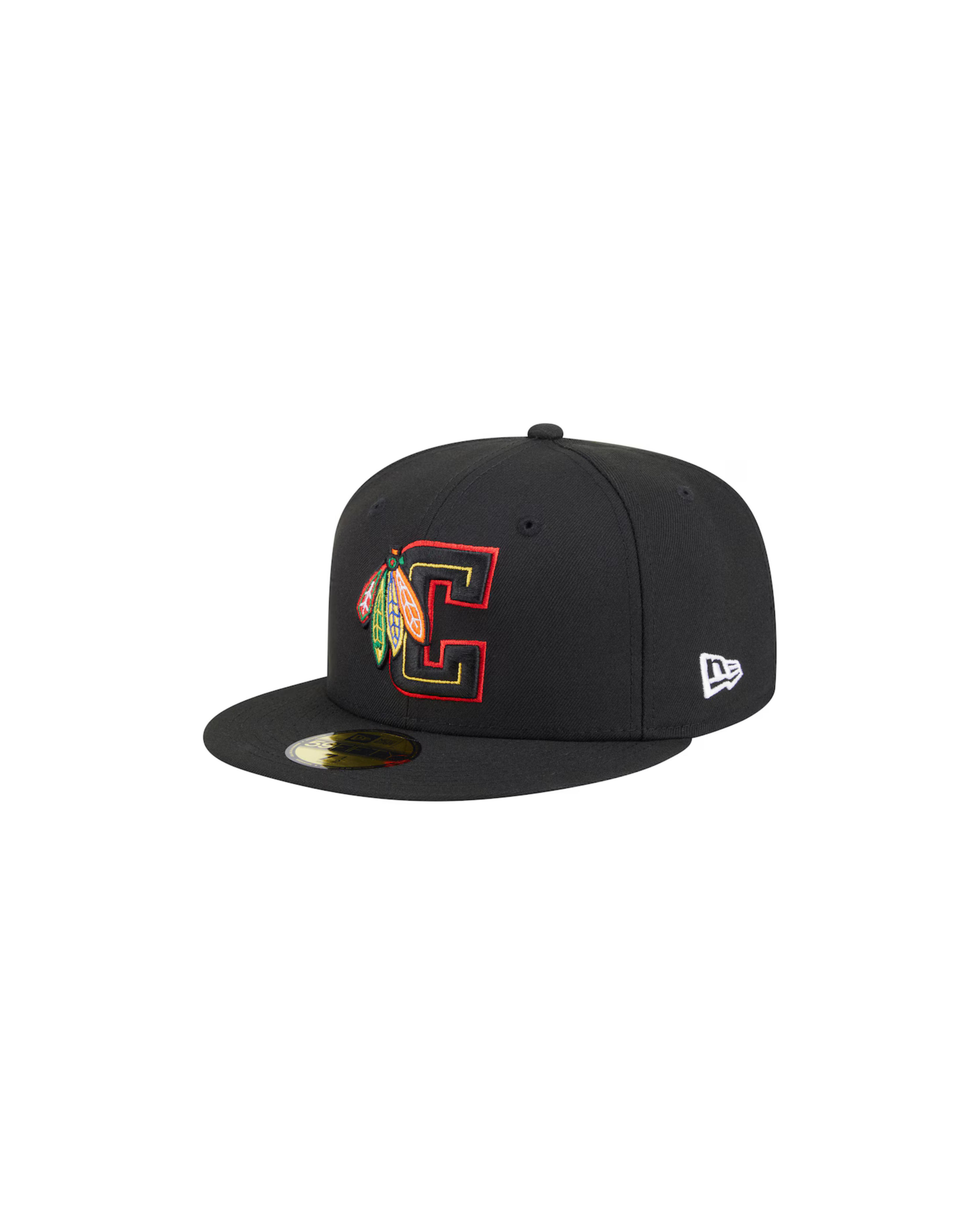 Chicago Blackhawks New Era Deceptor 59FIFTY Fitted Hat - Black