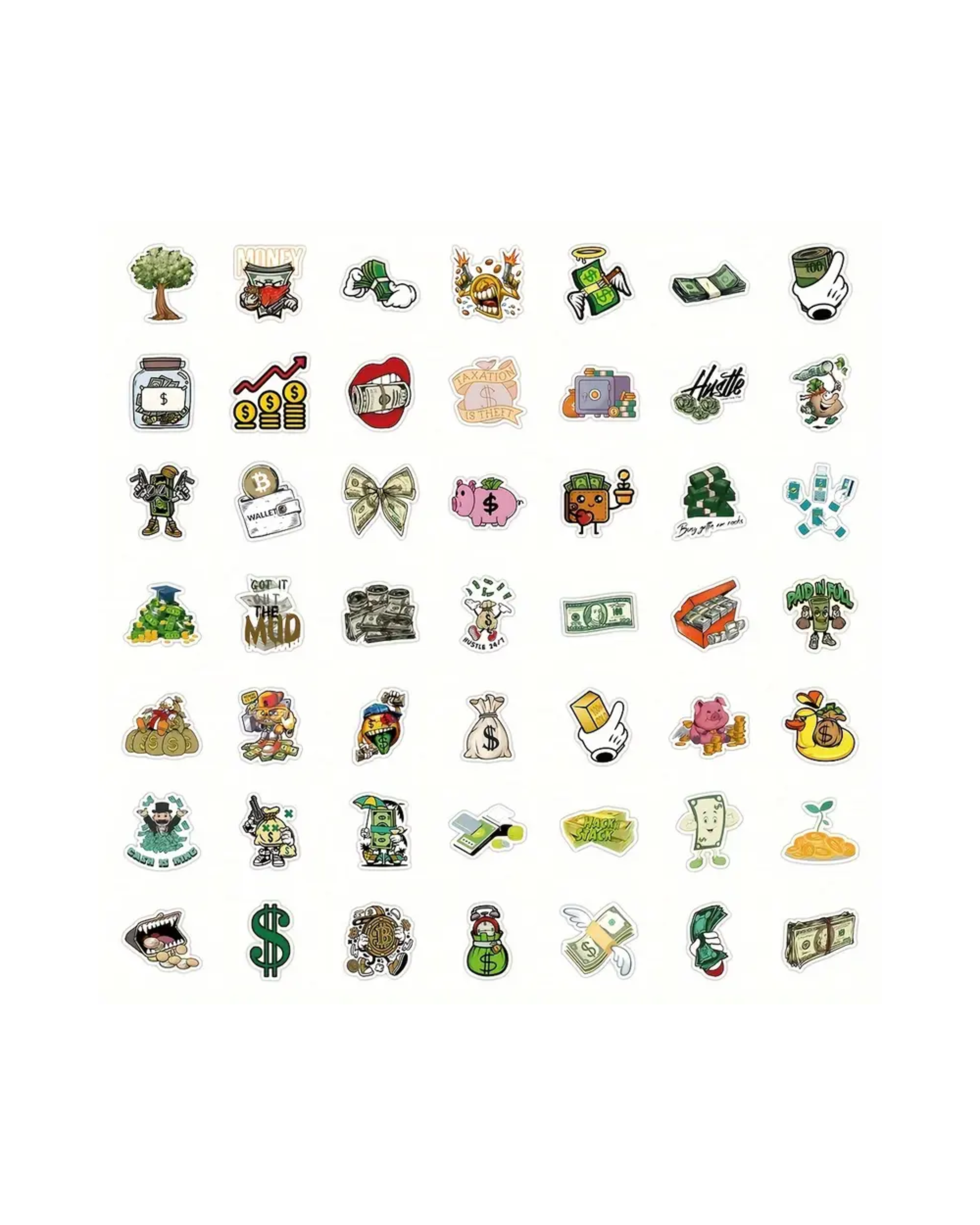 50pcs Money Stickers