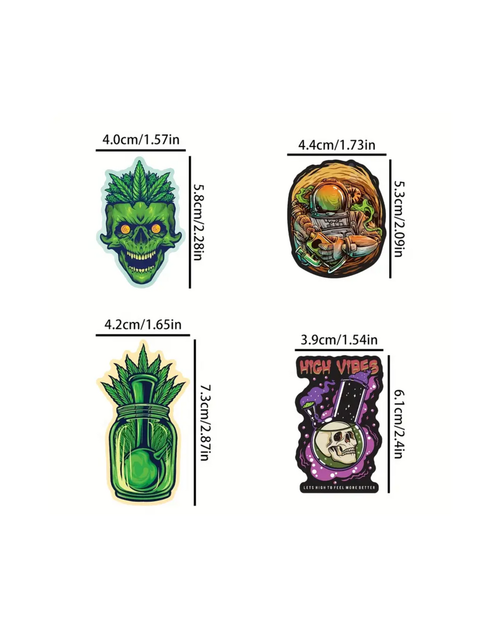 Green Graffiti Stickers