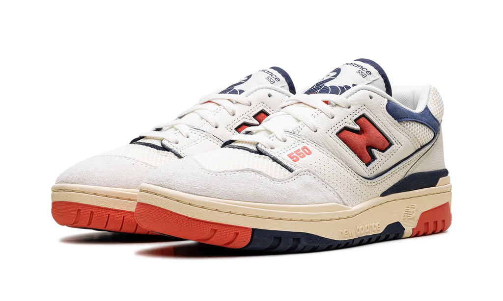 New Balance 550 "Sea Salt Pack Blast Red"