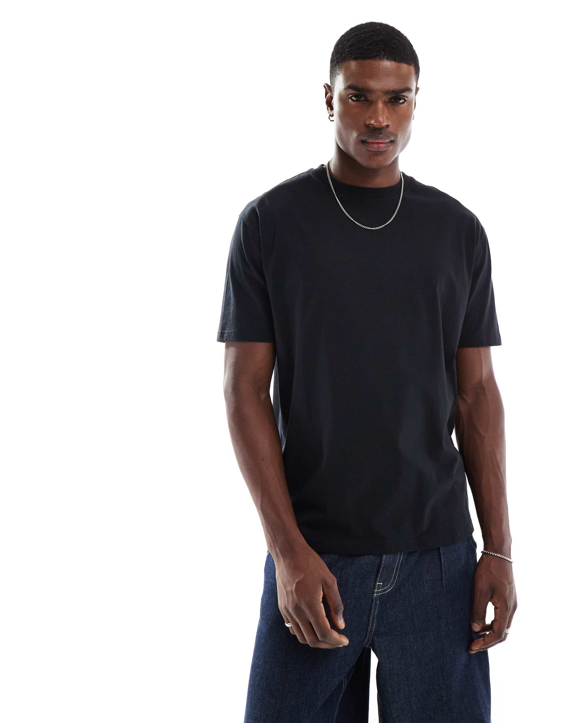 ASOS DESIGN essentials relaxed t-shirt in black