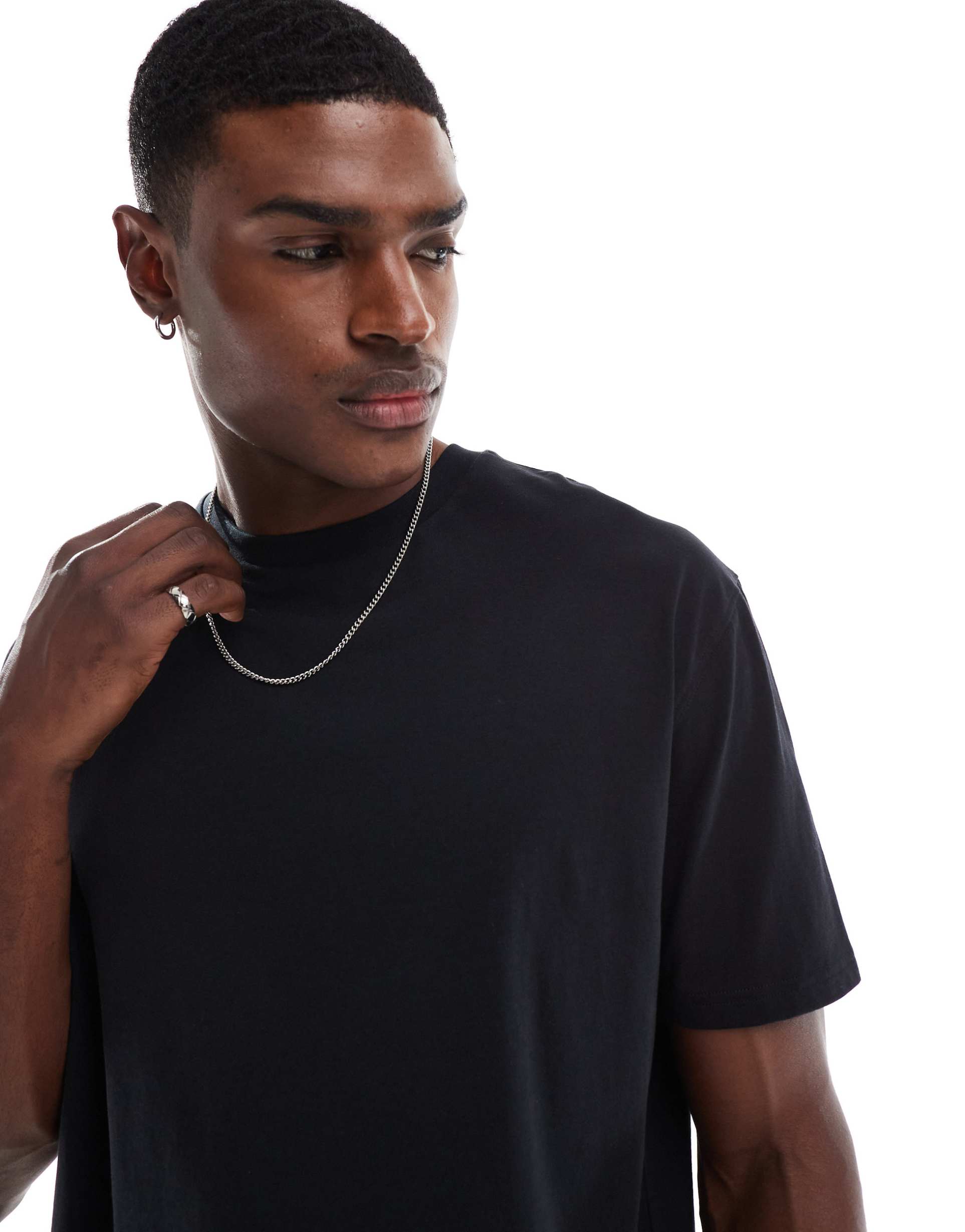 ASOS DESIGN essentials relaxed t-shirt in black